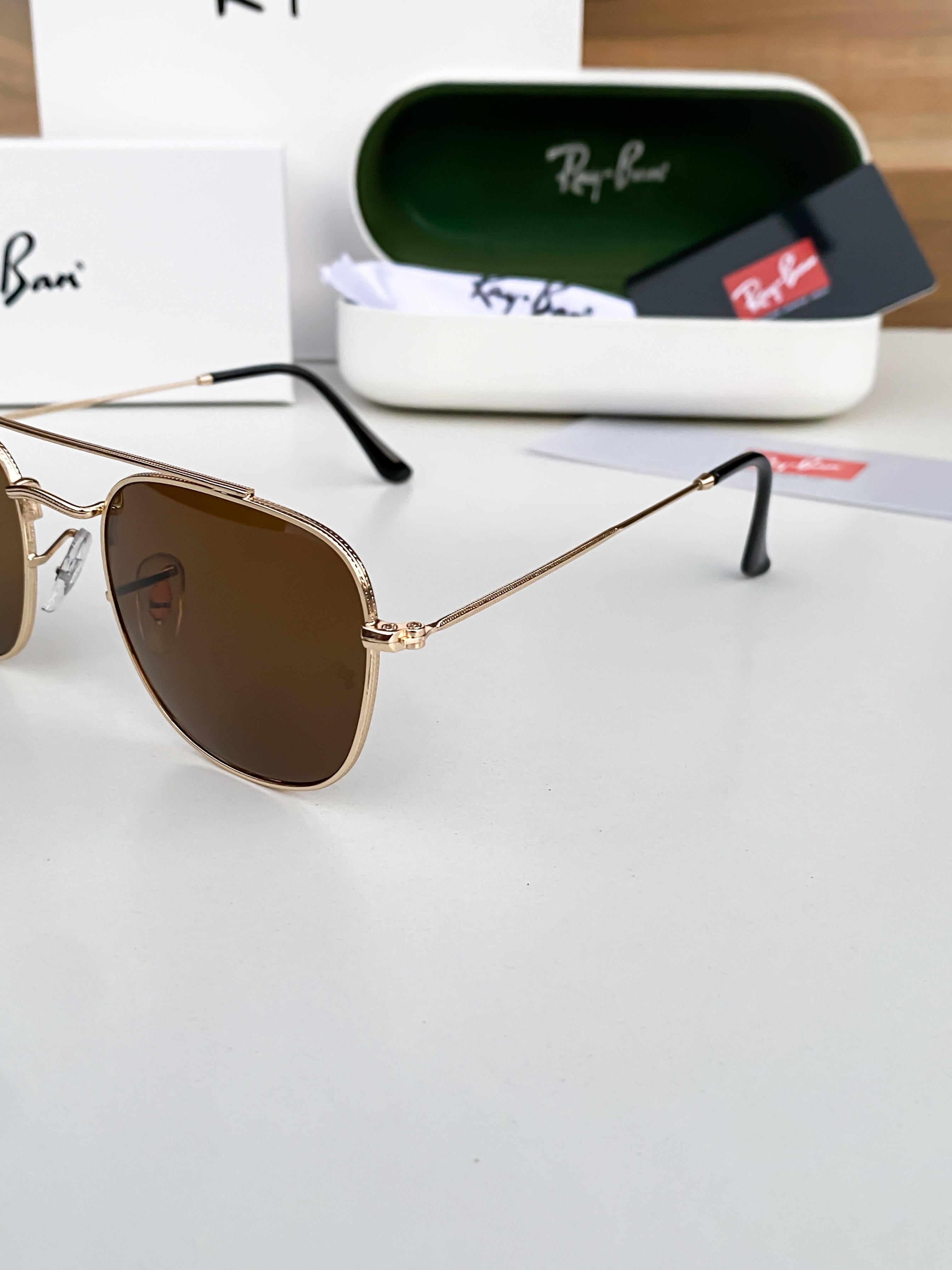 RAY_BAN 3557 Gold Brown