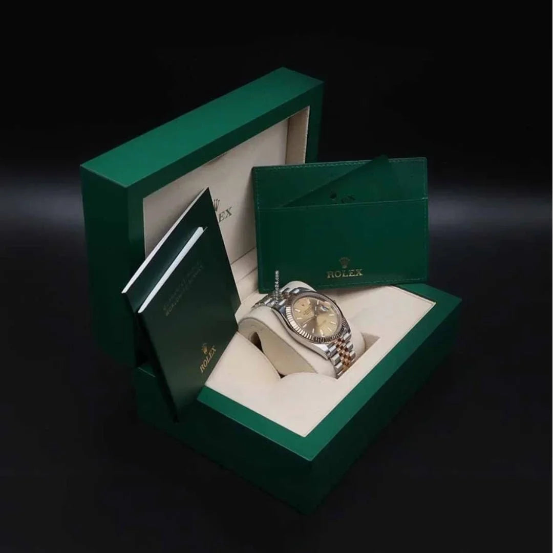 Role_x Datejust Gold Silver Gold Dial Metal Watch